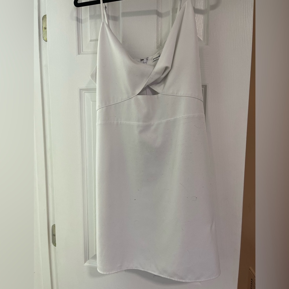 White Cotton Mini Dress